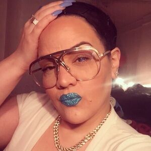 Oversize retro clear lens eyeglasses